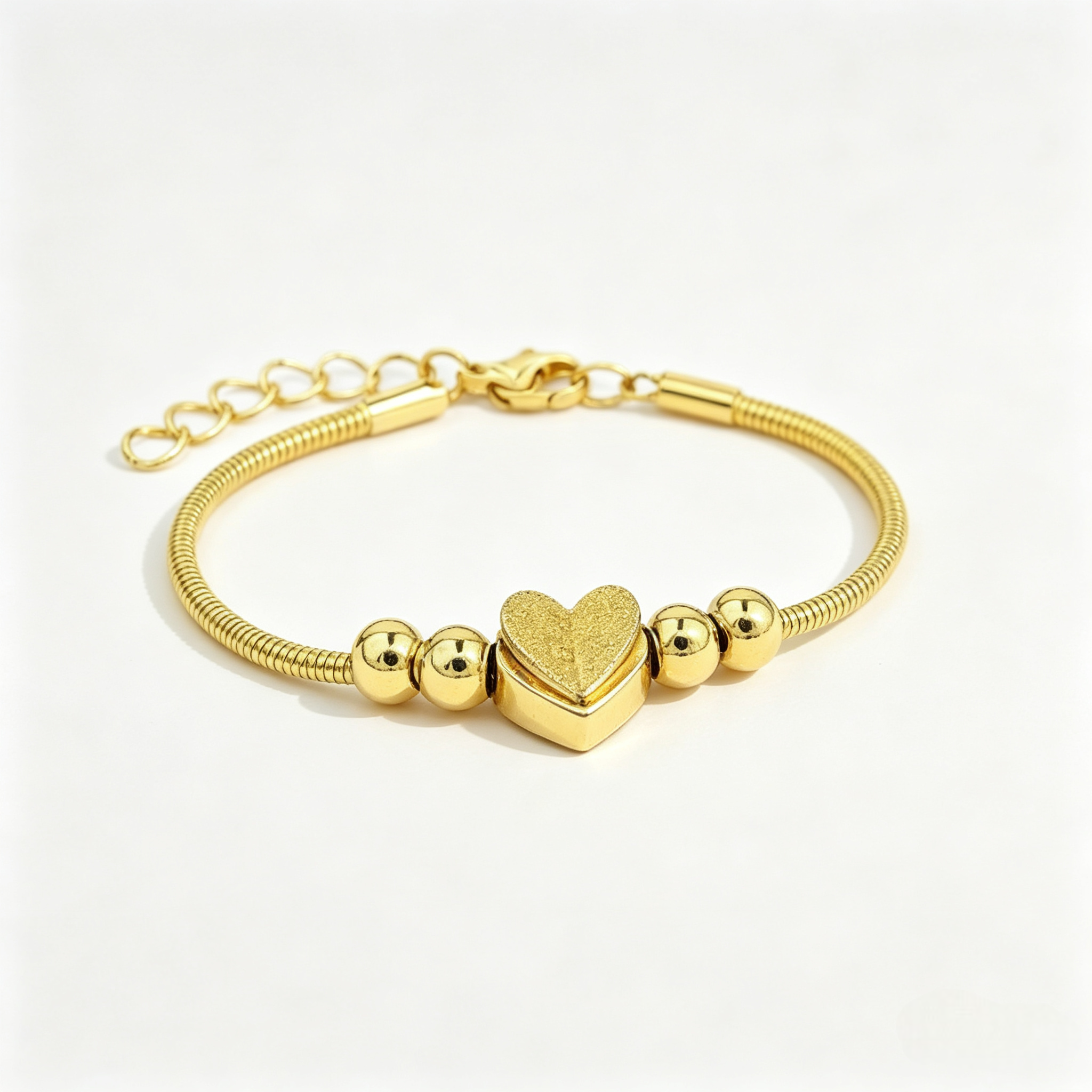 Heart and Spheres Bracelet
