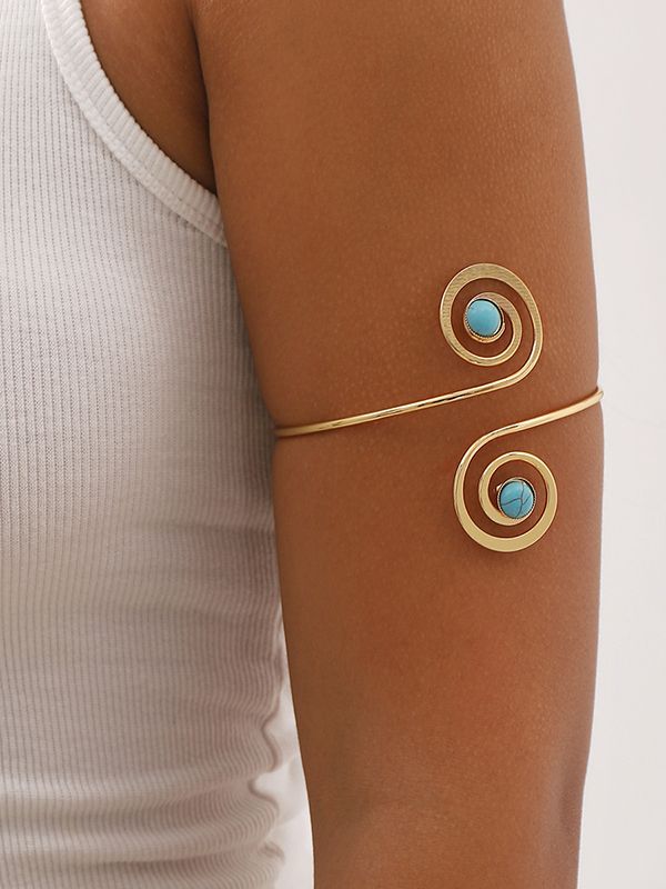 Turquoise Spiral Bracelet